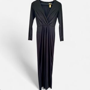 H&M Women’s Long Sleeve Maxi Dress Black Size 4